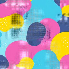 Abstract Colorful Blob Pattern Background.