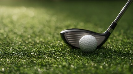 golf club and ball