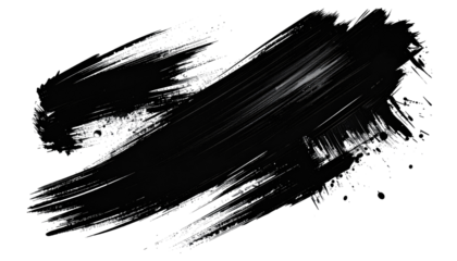 Black paint stroke with subtle gray highlights