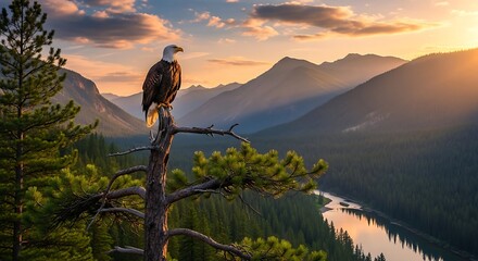 eagle in the mountains