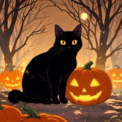 Halloween concept, October, AI