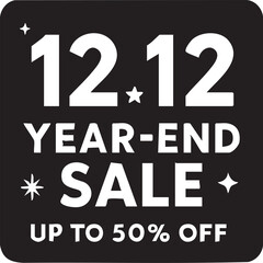 Fototapeta premium 1212 YearEnd Sale Up To 50 Off.