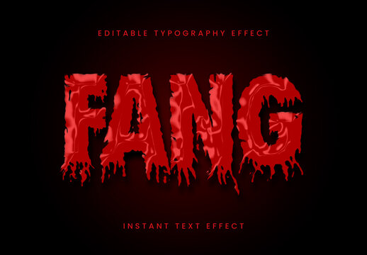 Red Dripping Blood Text Effect Bloody Drip Font