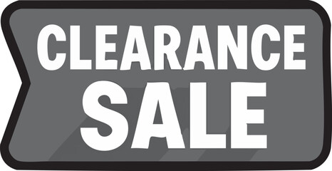 Clearance Sale Sign.