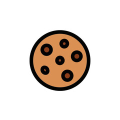 Obraz premium Cookie dessert displays spots on background single