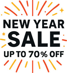 New Year Sale Up to 70 Off Festive Promotion.