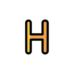 Letter icon shows color gradient on white background