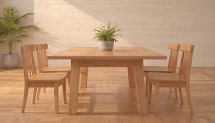 Modern dining room scene (1)