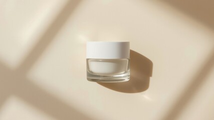 Cylindrical moisturizing cream jar