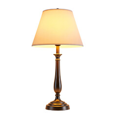 Illuminated Table Lamp, isolated on transparent background
