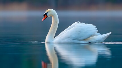 Fototapeta premium swan on the lake