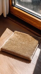 Beaded golden purse on fabric background, perfect for glamorous events, red carpet concepts, and stylish visuals