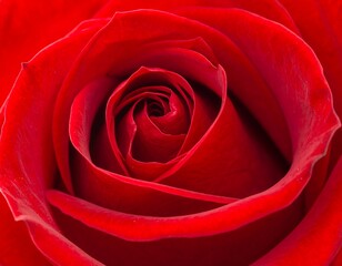 Close-up of a vibrant red rose