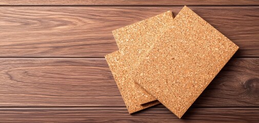 Thin, high-performance cork sheets used under minimalist tile flooring, reducing noise and improving insulation