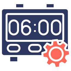 Programmable Timer glyph color icon