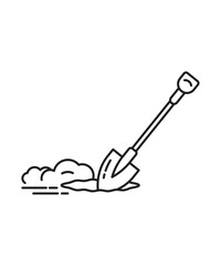 dig icon, vector best line icon.
