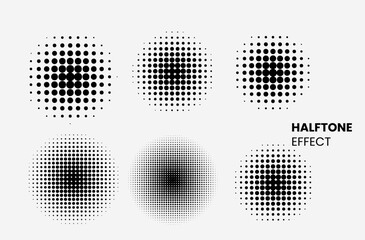Graphic Design Elements, Halftone Patterns Showcase, Digital Art, Visual Effects, Modern Studio, Abstract Viewpoint