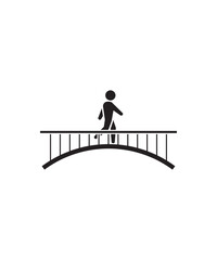 bridge crossing icon, vector best flat icon.