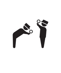 crime scene icon, vector best flat icon.