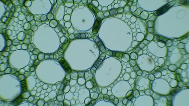 microscopic view plant cells tissue structure biology research