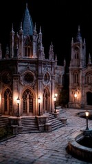 Fototapeta premium miniature world gothic imagery