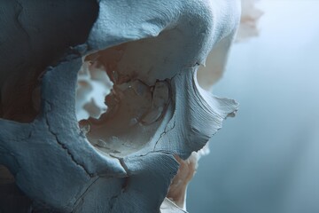 Abstract Bone Texture Close-Up