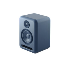 Obraz premium Studio monitor speaker isolated for professional audio production and hi-fi listening