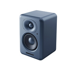 Obraz premium Precision Audio Reproduction A Single Studio Monitor on a Clean Isolated Space