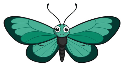 vector illustration of  isolated green in white  background.