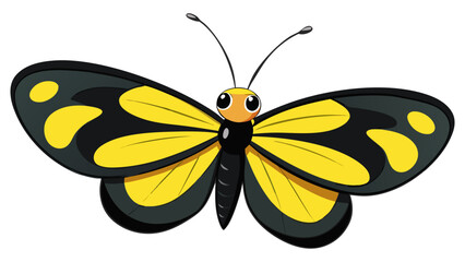 vector illustration of  isolated black yellow in white  background.