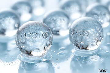 Frozen Data Spheres for Cool Background.