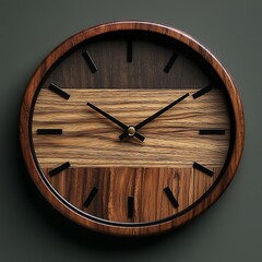 Wooden Wall Clock for Time, Home Decor.
