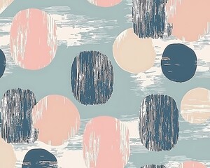 Abstract Pastel Circles for Textured Background.