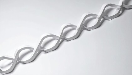 Obraz premium Abstract White Paper Zigzag Pattern on Neutral Background