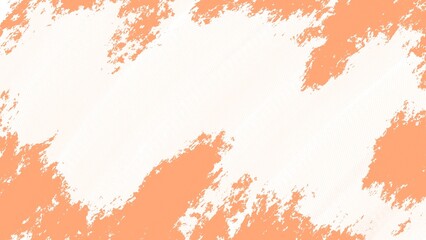 Obraz premium Orange and white abstract grunge texture background with rough paint effect and copy space.