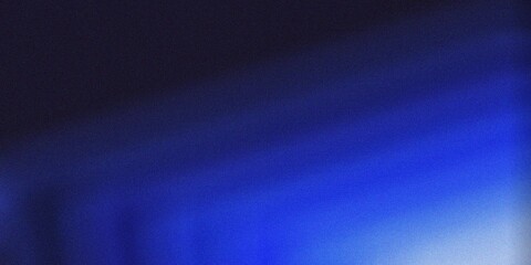 Abstract blue grainy gradient background, with dark noise texture backdrop poster wide banner cover design