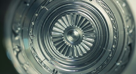 Circular Metal Disc Design.