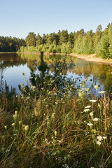 jezioro, zalew, woda, zbiornik wodny, kąpielisko © Marcin Łazarczyk