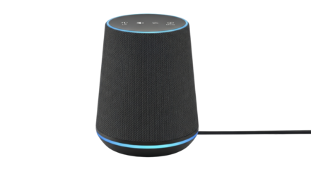 Smart speaker for home automation isolated PNG with Transparent Background