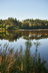 jezioro, zalew, woda, zbiornik wodny, kąpielisko © Marcin Łazarczyk