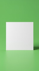 Naklejka premium Emerald Glow: A Minimalist 3D Render