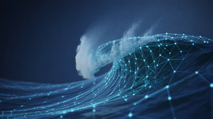 Dynamic wave of digital data streams through abstract network connections