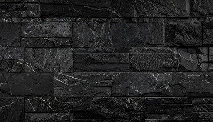 Dark Gray Honed Slate Stone Wall Texture