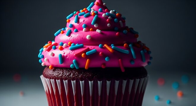 Indulge in sweet bliss with a visually stunning cupcake delight