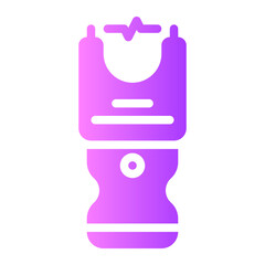 stun gun gradient icon