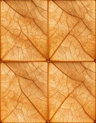 Abstract Seamless Leaf Vein Pattern with Square Wood Frame Natural Background