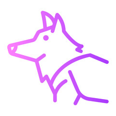 dog gradient icon
