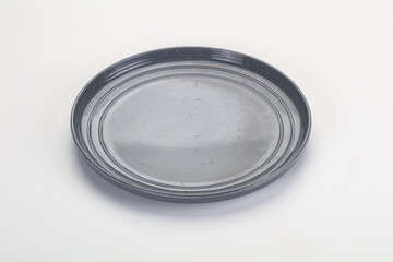 Empty clean color plate dishware