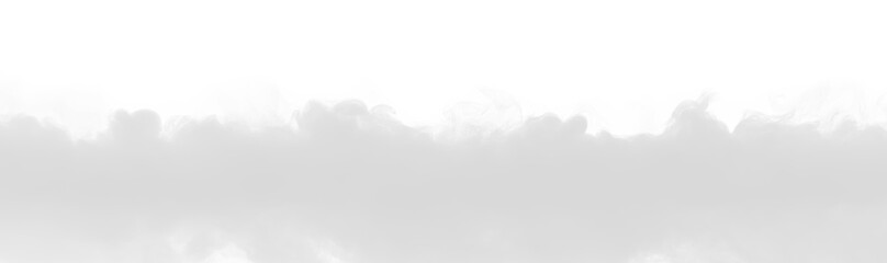 Thick white fog machine smoke effect transparent PNG, isolated background cutout