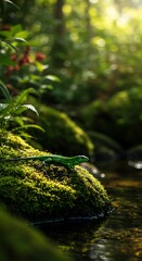 Emerald Jewel: Forest Stream Serenity